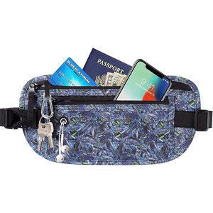 Men’s Women’s Unisex Belt Bag Blue Green Pattern Fanny Pack Money Waist Travel